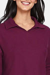 Zivame 2 Mile Fashion Knit Cotton Loungewear Set - Plum Caspia — thumbnail 5
